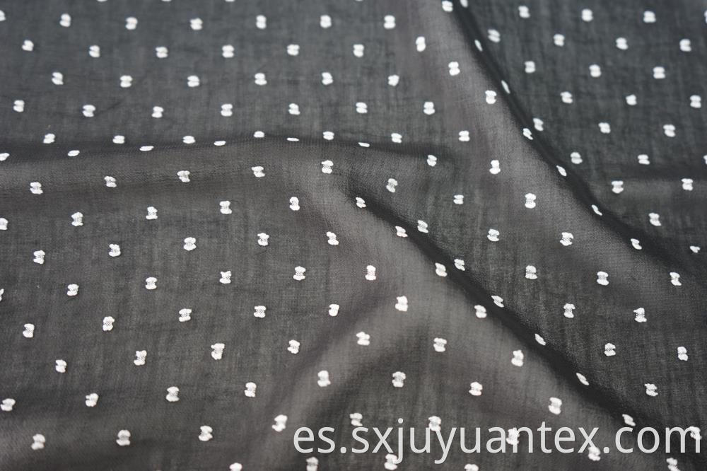 Swiss Dot Clip Jacquard Fabric